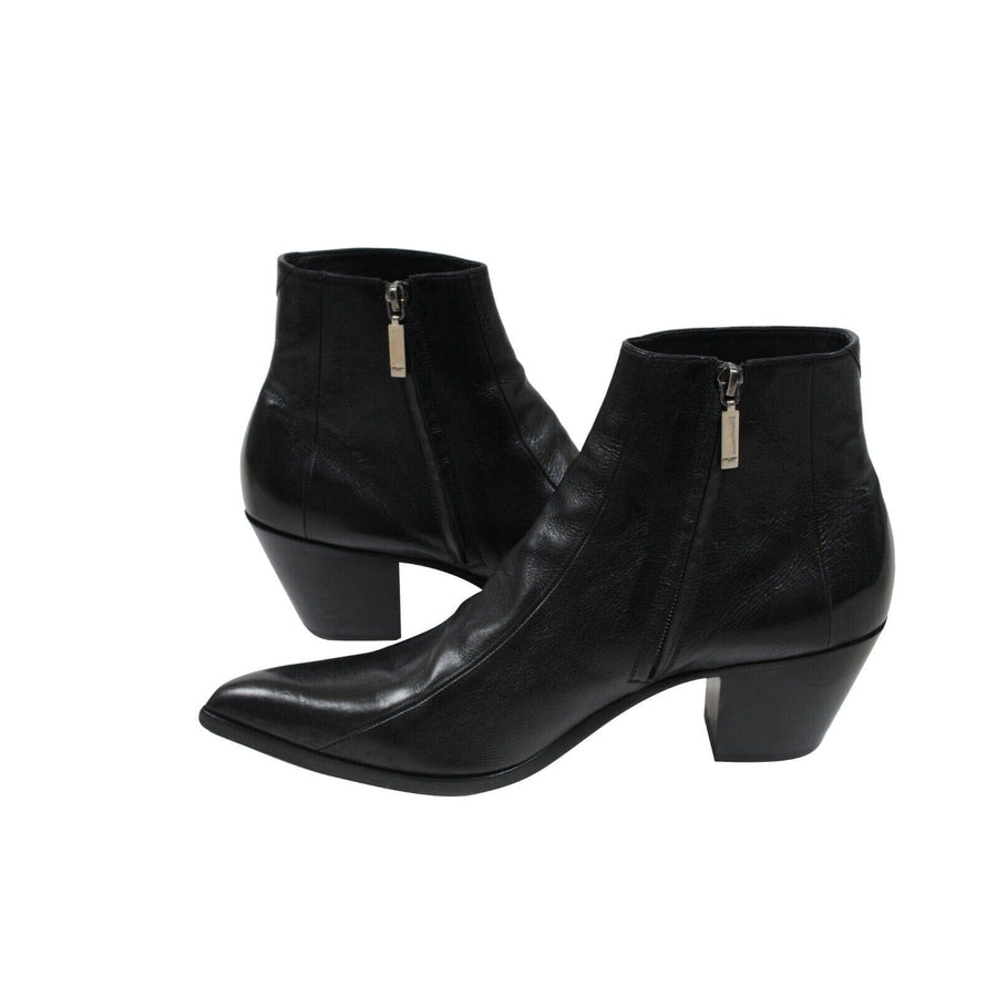 Black Leather 60mm Finn Western Boots SAINT LAURENT 