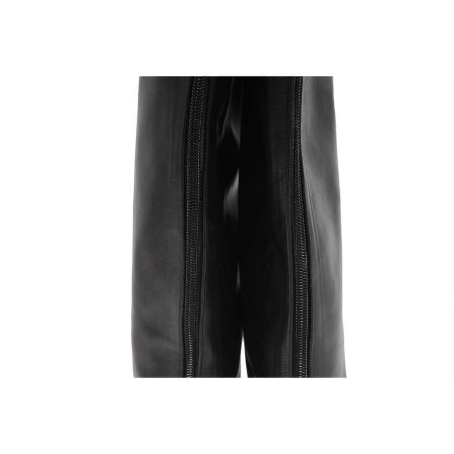 Black Leather 85mm Knee High Boots Manolo Blahnik 