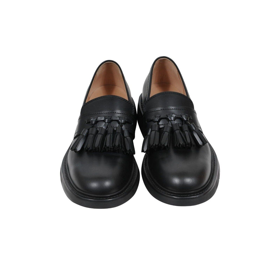 Black Leather BV Level Tokyo Tassel Loafers Bottega Veneta 
