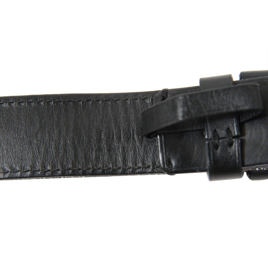 Black Leather Goyardine Fregate Belt GOYARD 