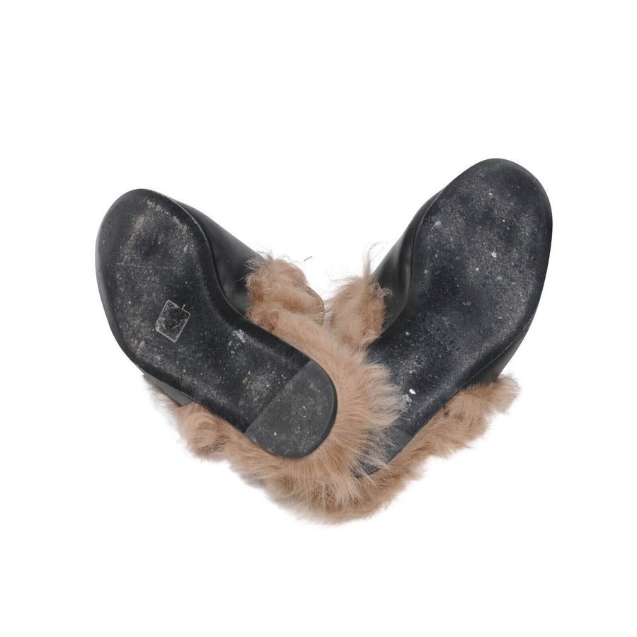 Black Leather Lion Heart Embellished Princetown Mule Slippers GUCCI 