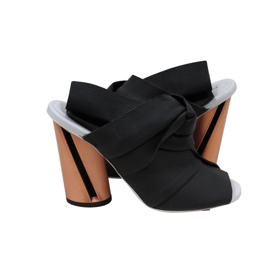 Black Leather Slingback Sandals Proenza Schouler 