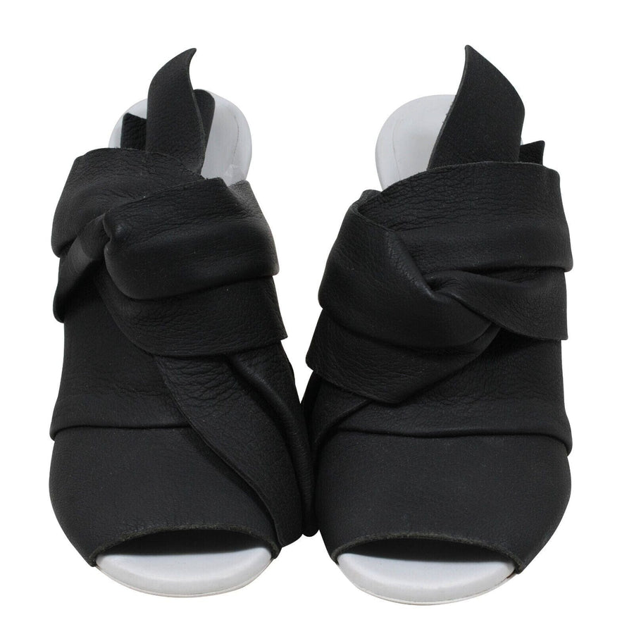 Black Leather Slingback Sandals Proenza Schouler 