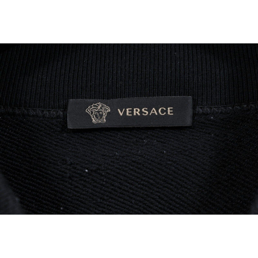 Black Make It Happen Medusa Logo Bomber Jacket Versace 