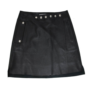 Black Nappa Leather Shiryn Mini Skirt Acne Studios 