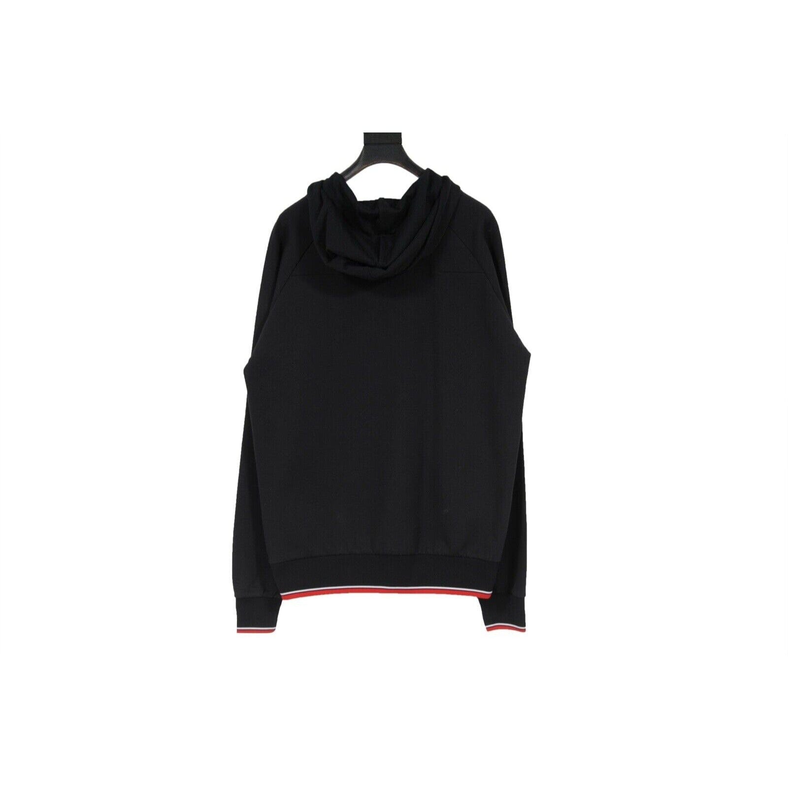 Christian Dior Logo Hoodie Size XL Black Newave Hooded Jacket
