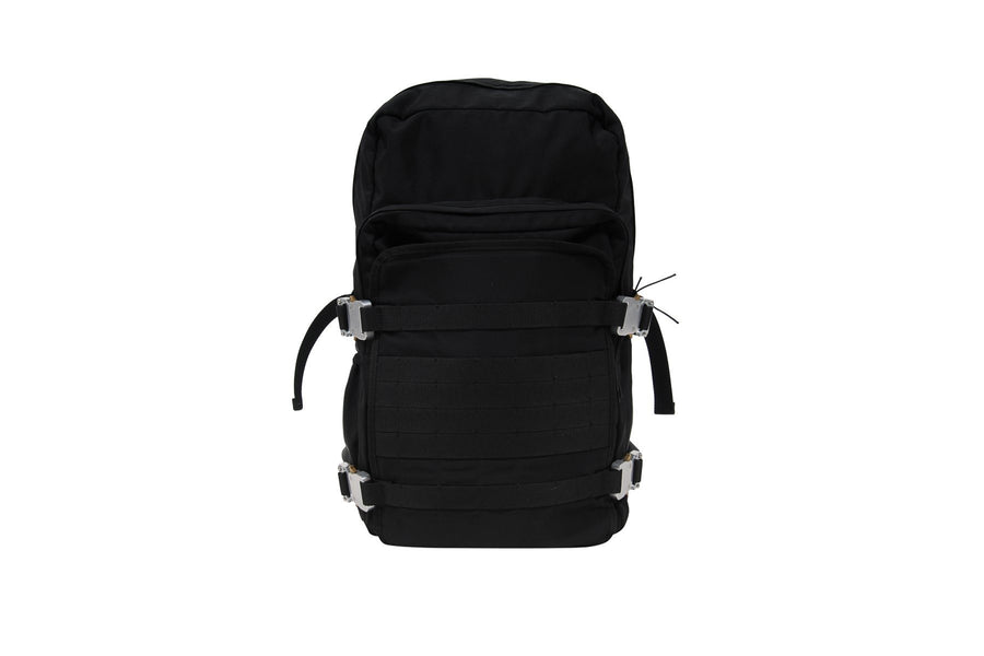 1017 ALYX 9SM Backpack - X Black Nylon Backpack With Rollercoaster