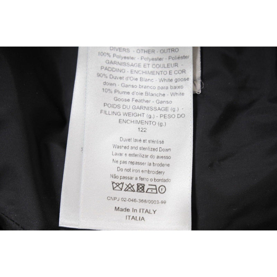 Black Nylon Oblique Logo Puffer Down Jacket DIOR 