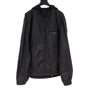Black Nylon Windbreaker Re-Nylon Blouson Zip Jacket Prada 