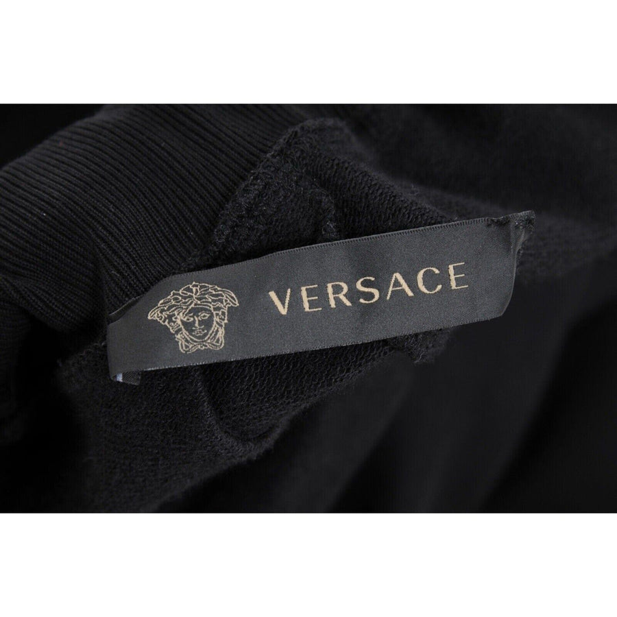 Black Pink Logo Sweat Pants Joggers Versace 