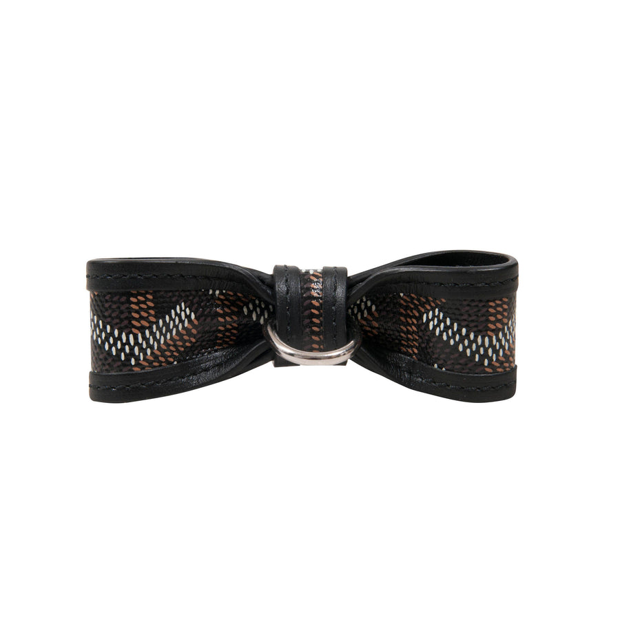 Black Small Pet Collar With Ribbon GOYARD 