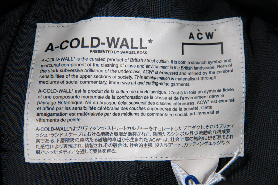 Black Tassel-Trim Hooded Shell Flight Jacket A-COLD-WALL* 