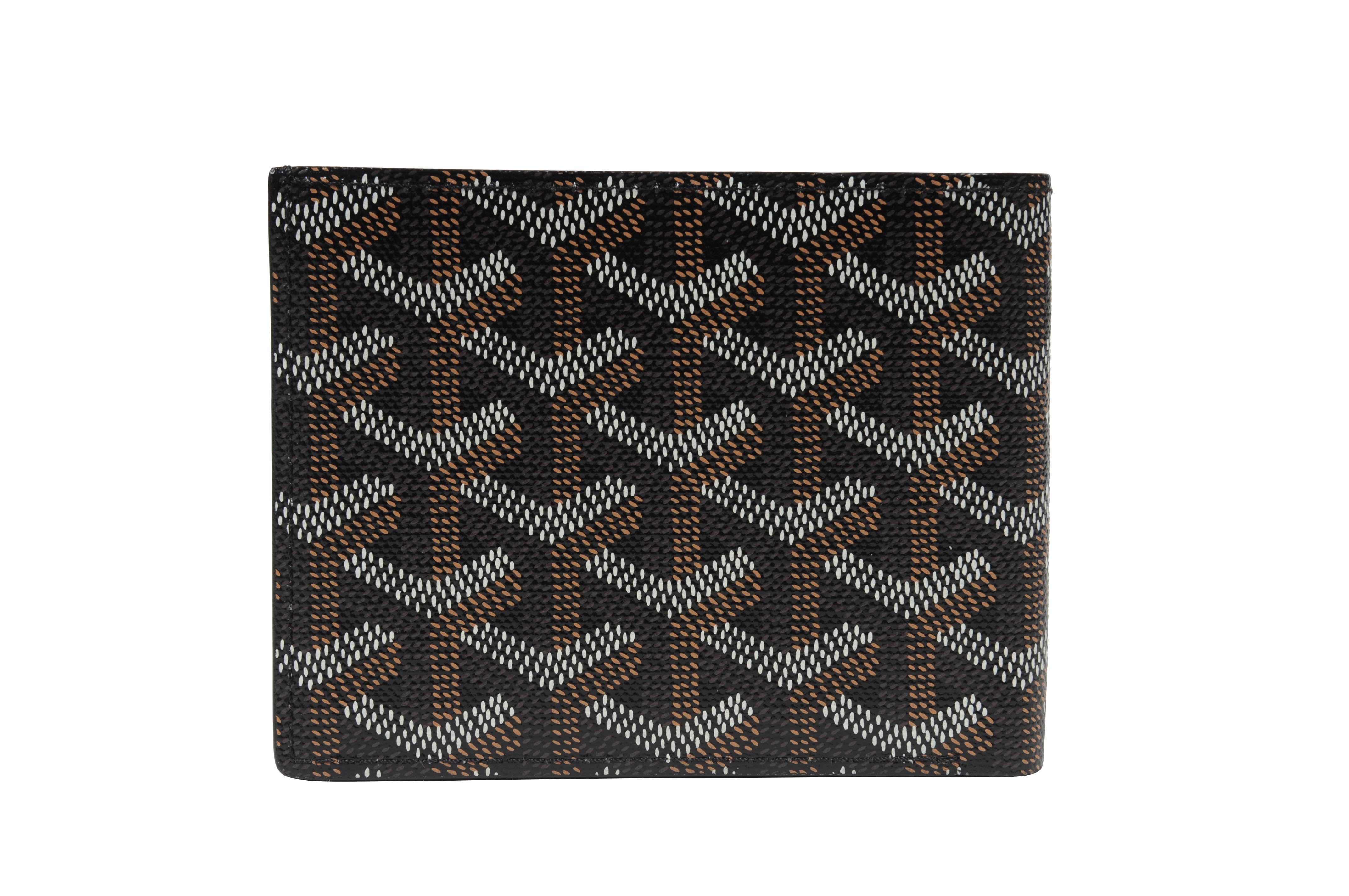 Goyard Men's Black Victoire Wallet Brand New Box Coated Canvas