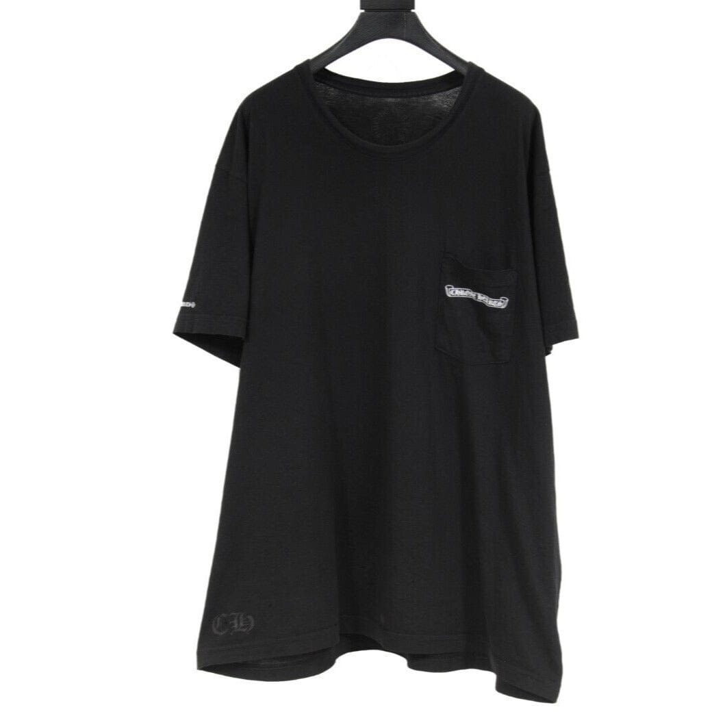 Chrome Hearts Black White Star Logo Pocket T Shirt Size XXL 2XL