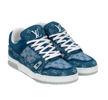 Trocadero low trainers Louis Vuitton Blue size 11 US in Other