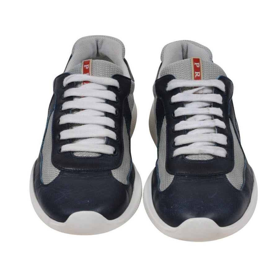 Prada Men's America's Cup Low Top Sneaker - Blue - Low-top Sneakers - 7