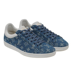 NEW Louis Vuitton LUXEMBOURG DENIM monogram Sneaker 1A5UGY, size 8, italy  made
