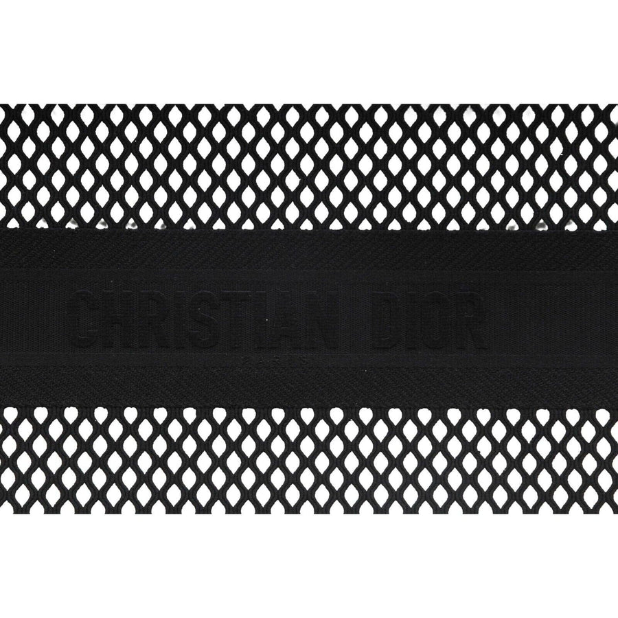 Christian Dior Book Tote Bag Mesh Black Large
