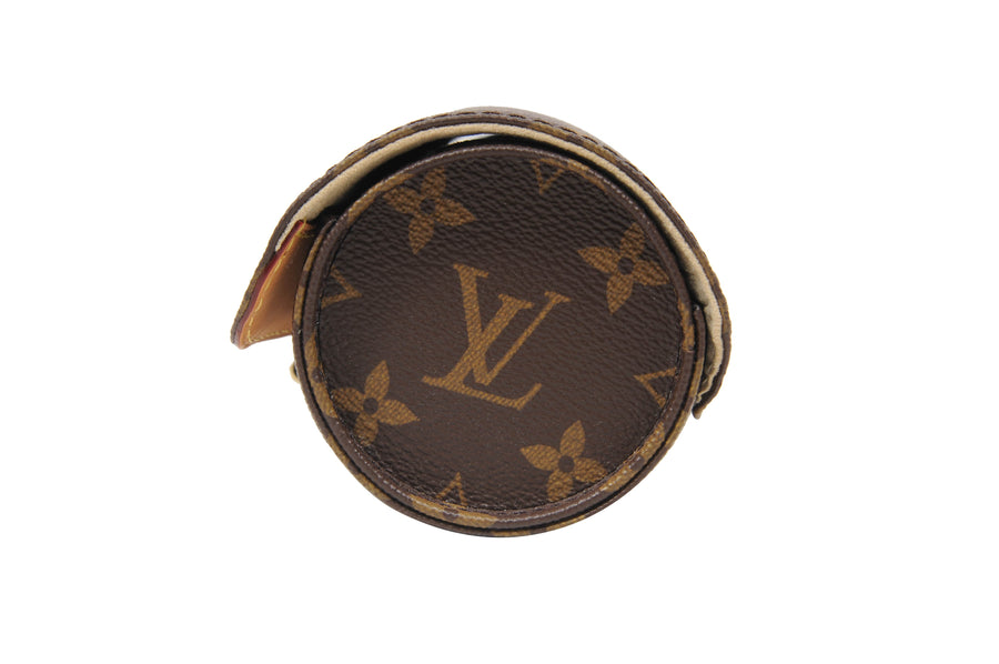 Louis Vuitton Rare Monogram 3 Watch Case Travel Roll Hard 73lvs126