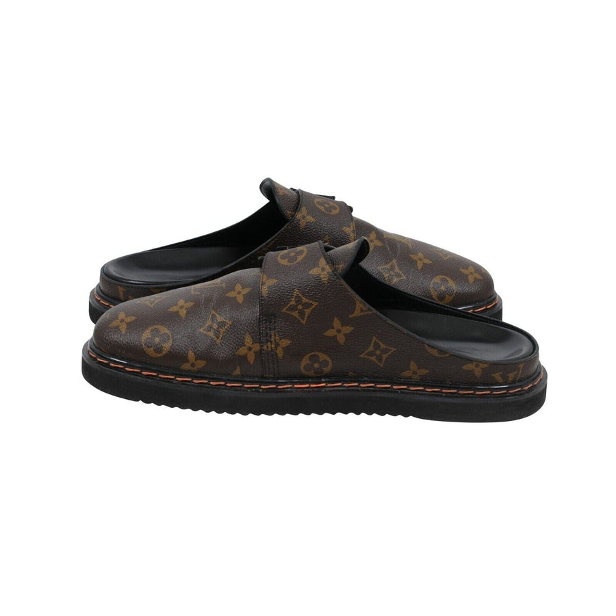 lv brown slippers