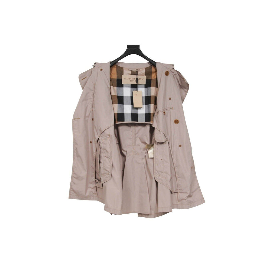 Burberry Brit Britton Trench Coat Taupe Nylon Belted Jacket Burberry 
