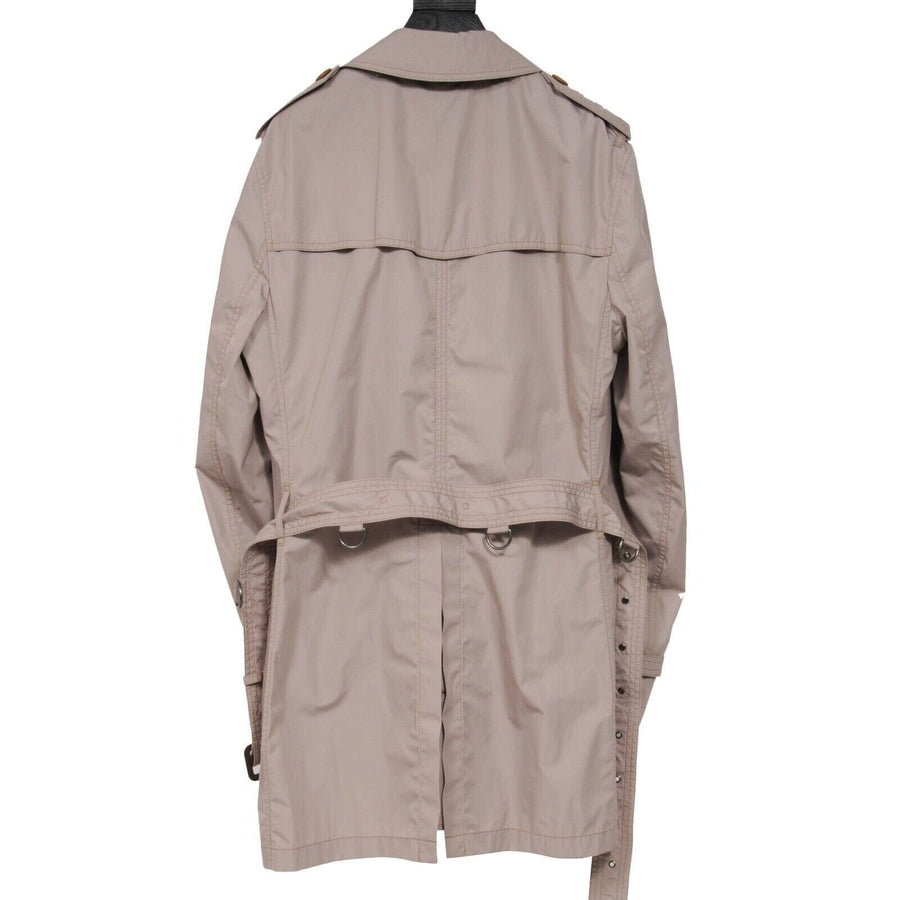 Burberry Brit Britton Trench Coat Taupe Nylon Belted Jacket Burberry 