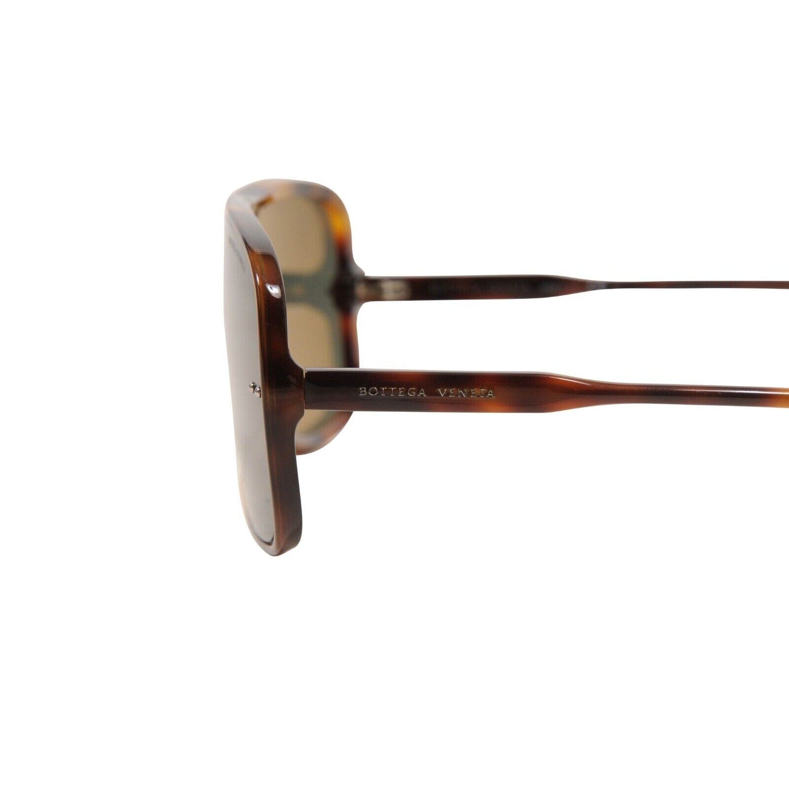 Bottega Veneta BV0167S Brown Tortoise Shield Sunglasses 99MM 