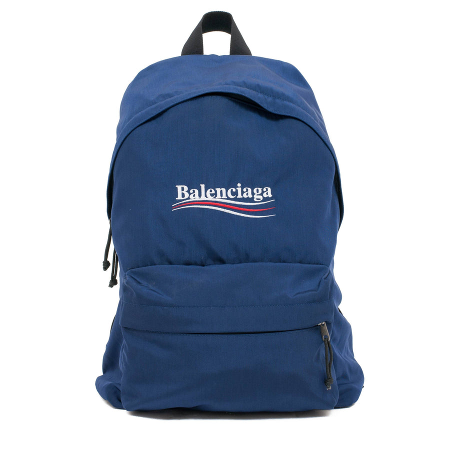 Campaign Logo Explorer Backpack (Blue) BALENCIAGA 