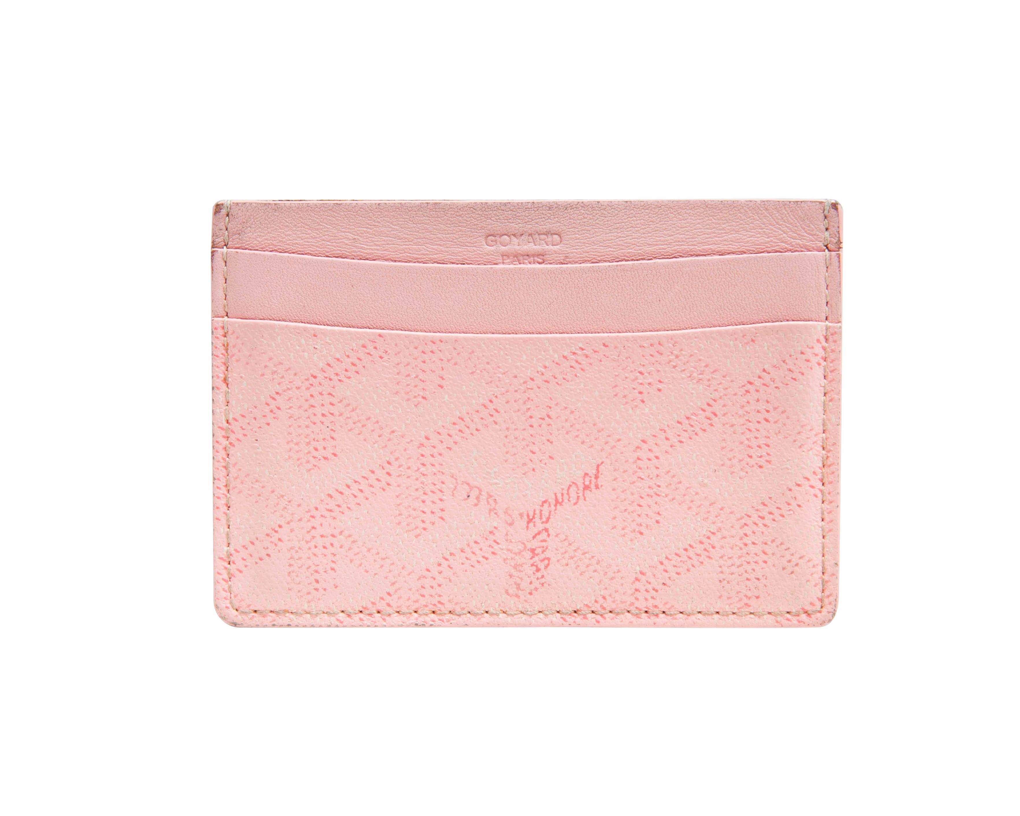 Goyard Goyardine Card Holder - Pink Wallets, Accessories - GOY22306