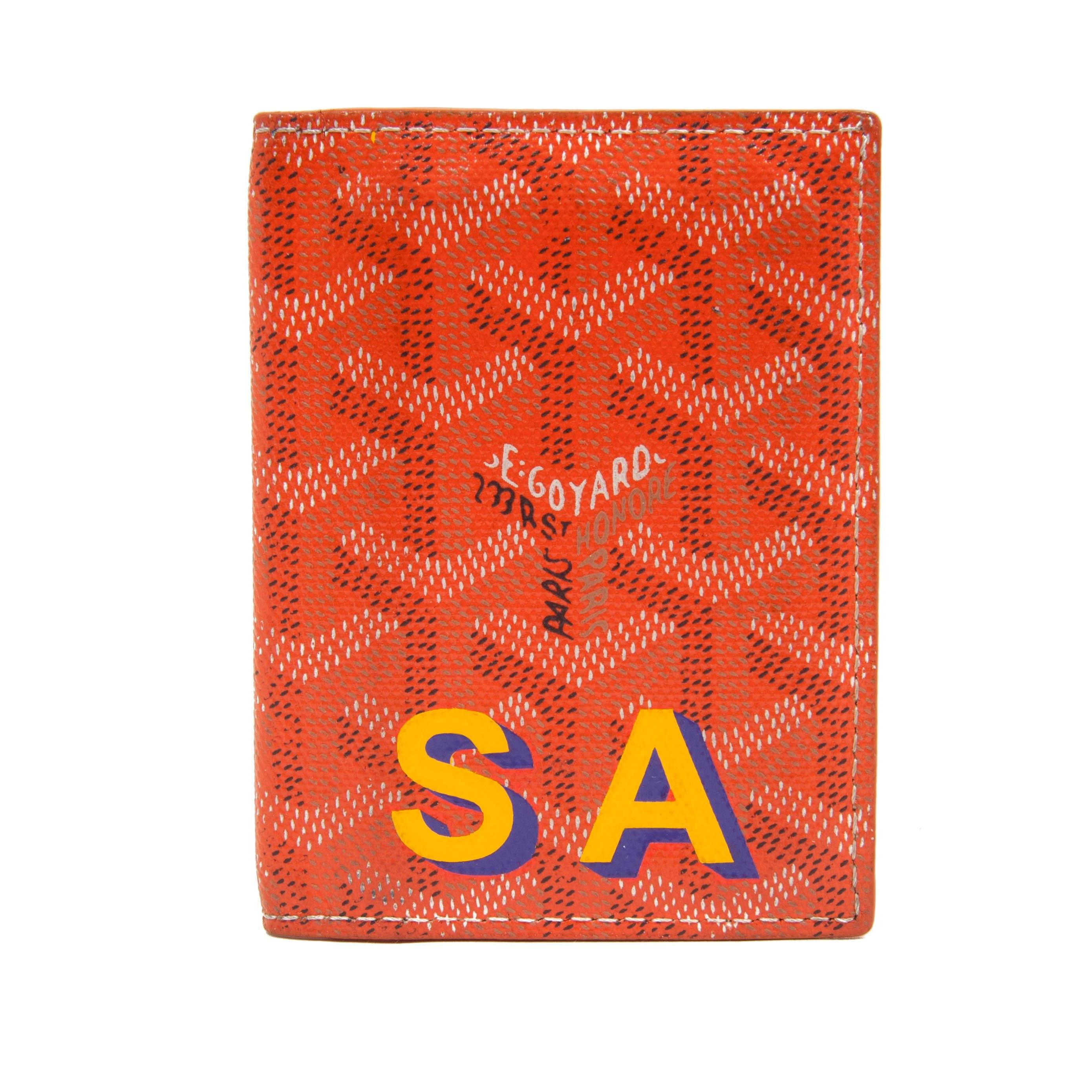 Goyard 2024 orange wallet