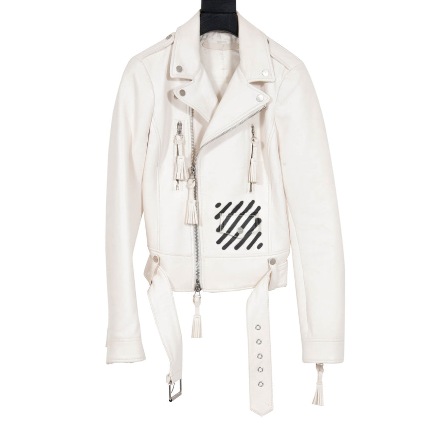 Carry Leather Jacket OFF WHITE 