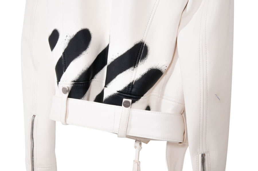 Carry Leather Jacket OFF WHITE 