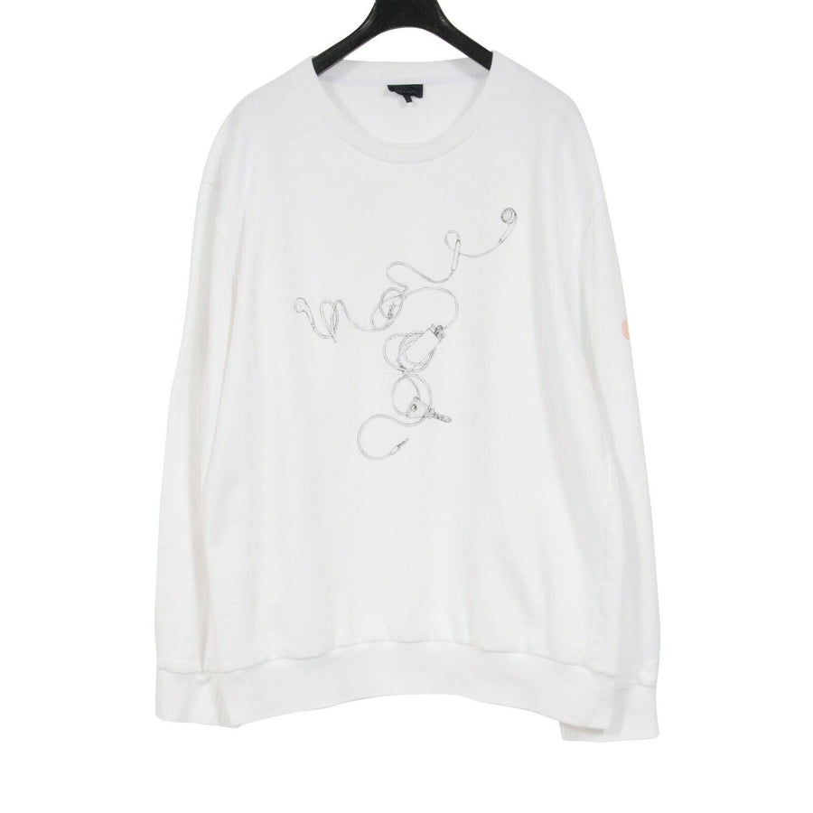 Cedric Rivrain White Black Headphones Key Sweatshirt Lanvin 