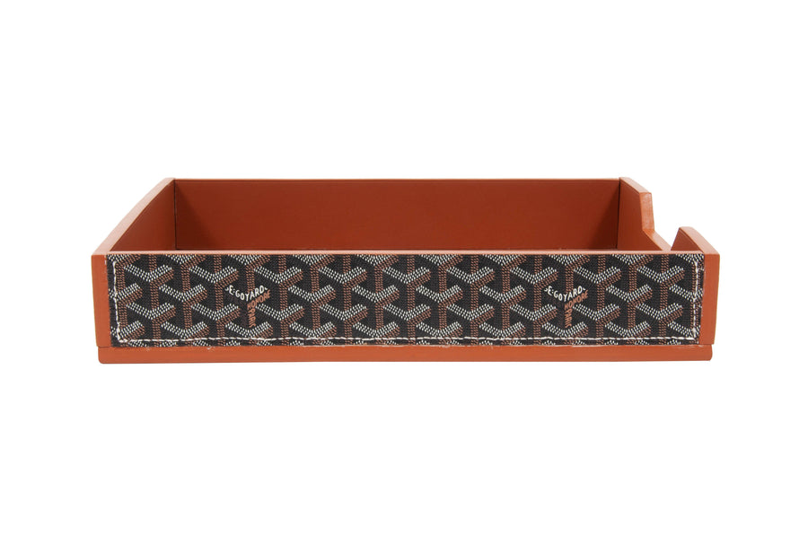 Chevron Desk Tray (Black/Brown) GOYARD 