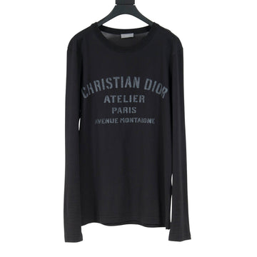 Christian Dior Atelier Avenue Montaigne Black Long Sleeve T Shirt DIOR 