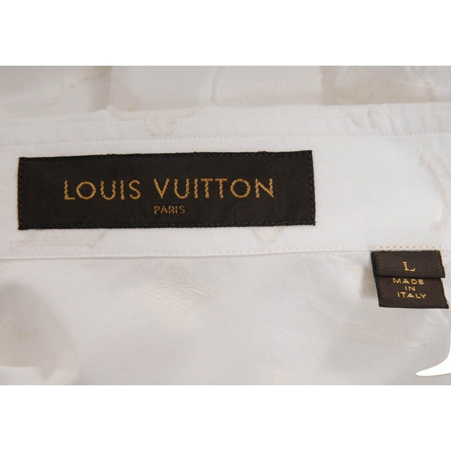 Louis Vuitton Christopher Nemeth White Monogram Button Down Shirt Large –  THE-ECHELON