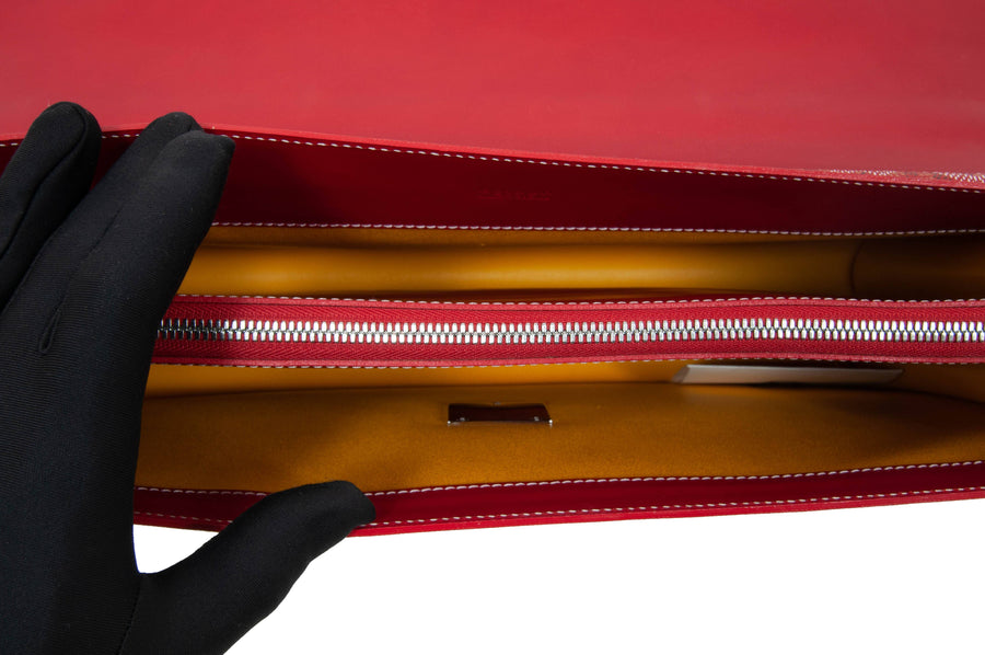 Chypre Deux Soufflets - Red Briefcase GOYARD 