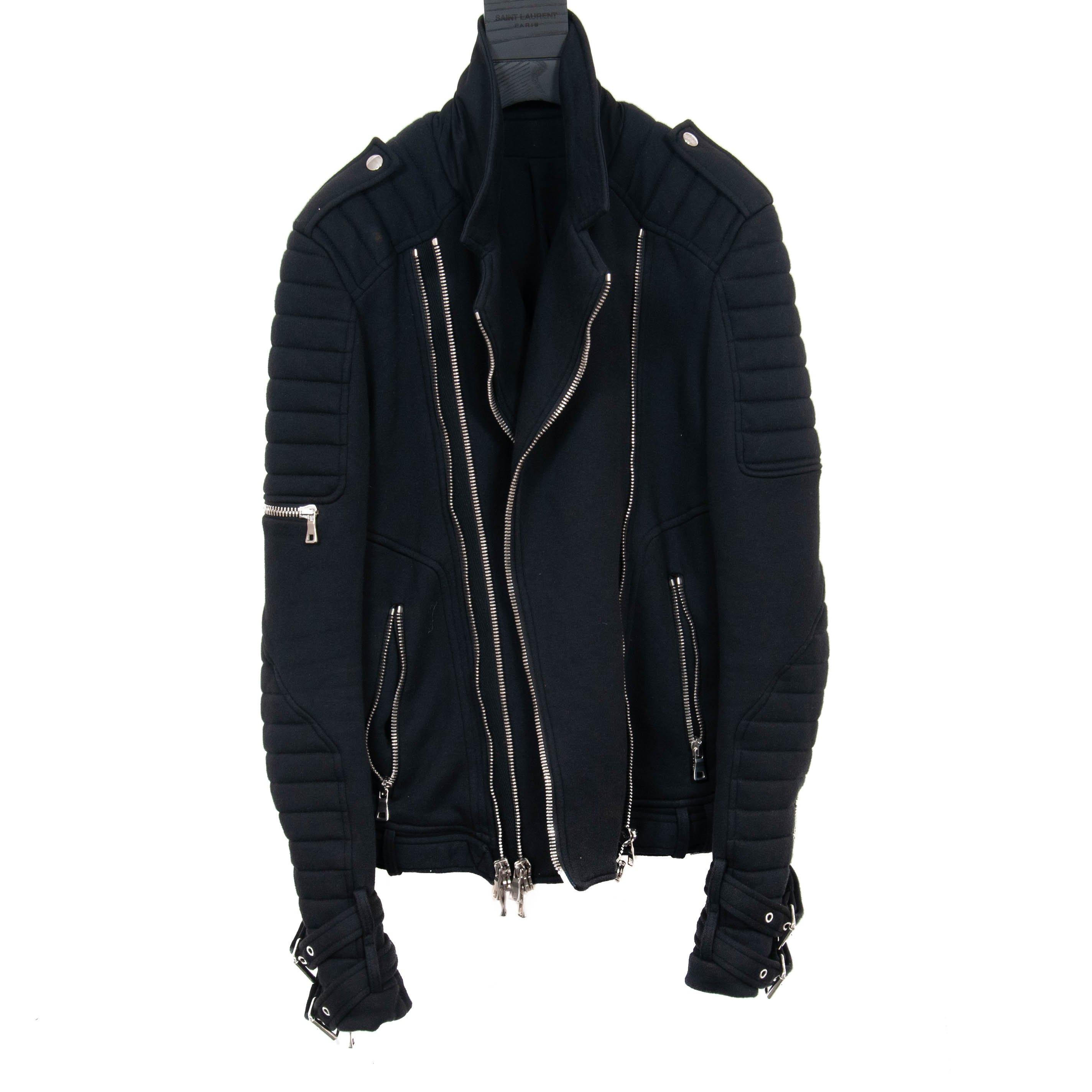 Cotton Biker Jacket Mens