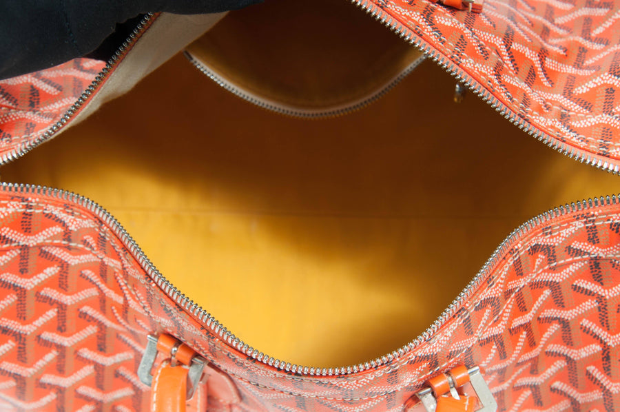 Goyard Goyardine Croisiere 35 Boston Bag - Grey Handle Bags, Handbags -  GOY29859