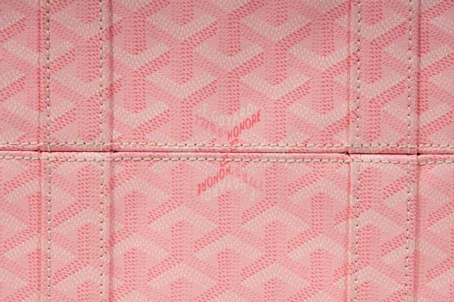 GOYARD Rose Pink Goyardine Canvas & Leather CROISIERE 35
