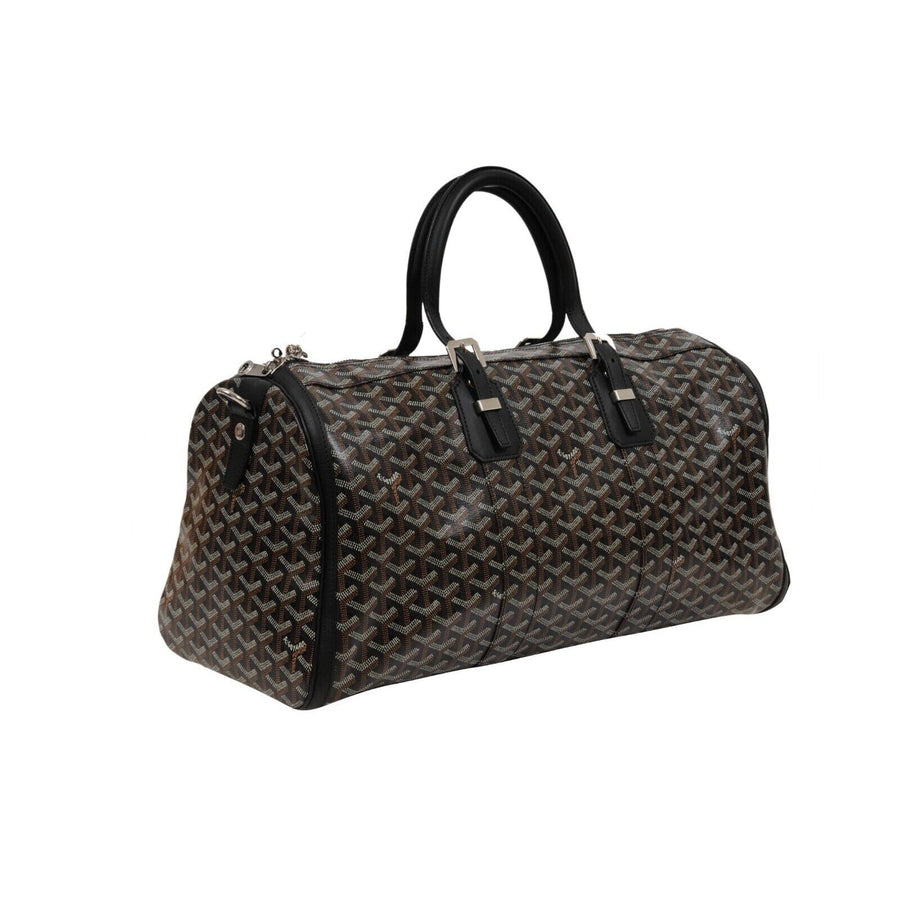 Goyard Croisiere 50cm Duffle Bag With Strap Black/Tan – The Luxury