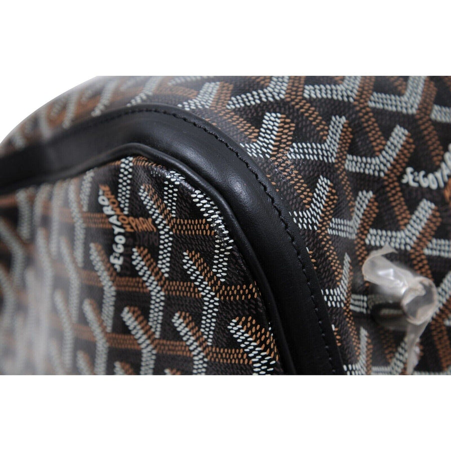 Brand New Goyard Leather Strap Duffle Bag Adjustable Crossbody Croisiere-  BLACK