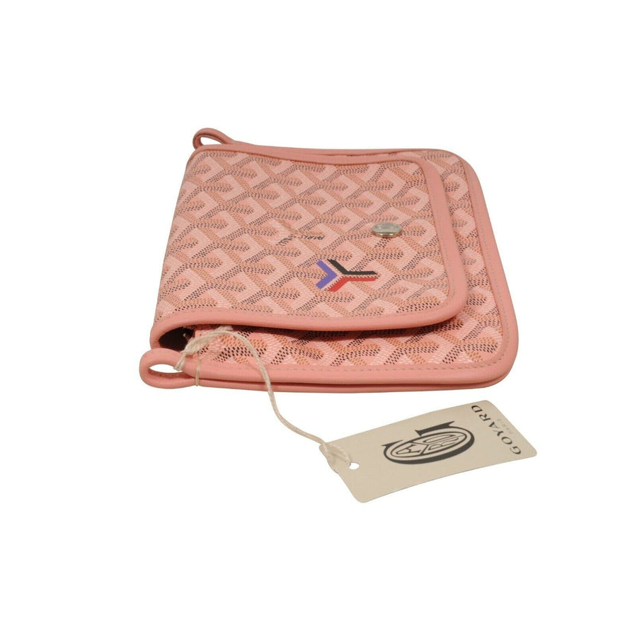 Crossbody Plumet Powder Pink Travel Wallet Pouch Bag GOYARD 