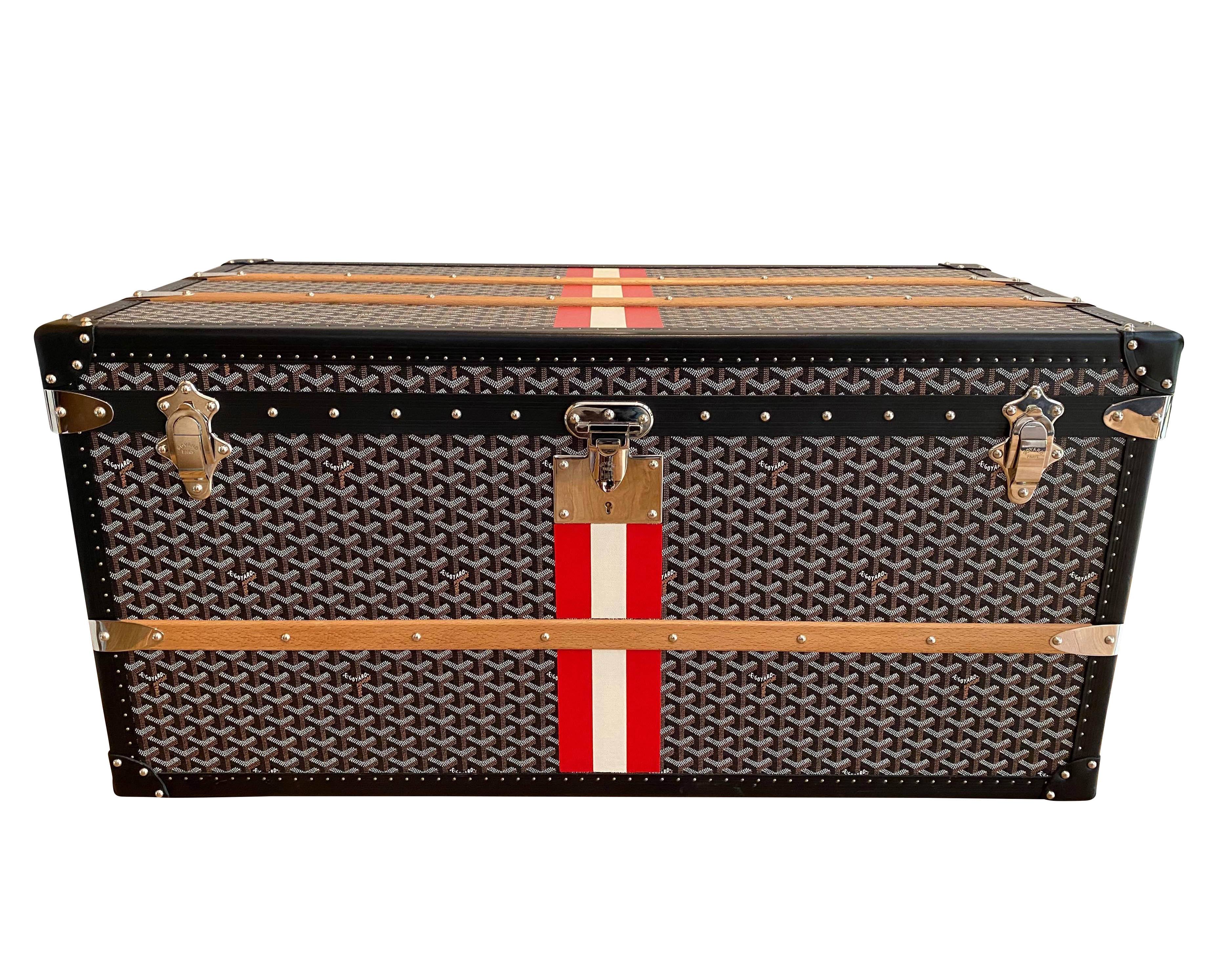 CUSTOM MADE) GOYARD TRUNK - ORANGE