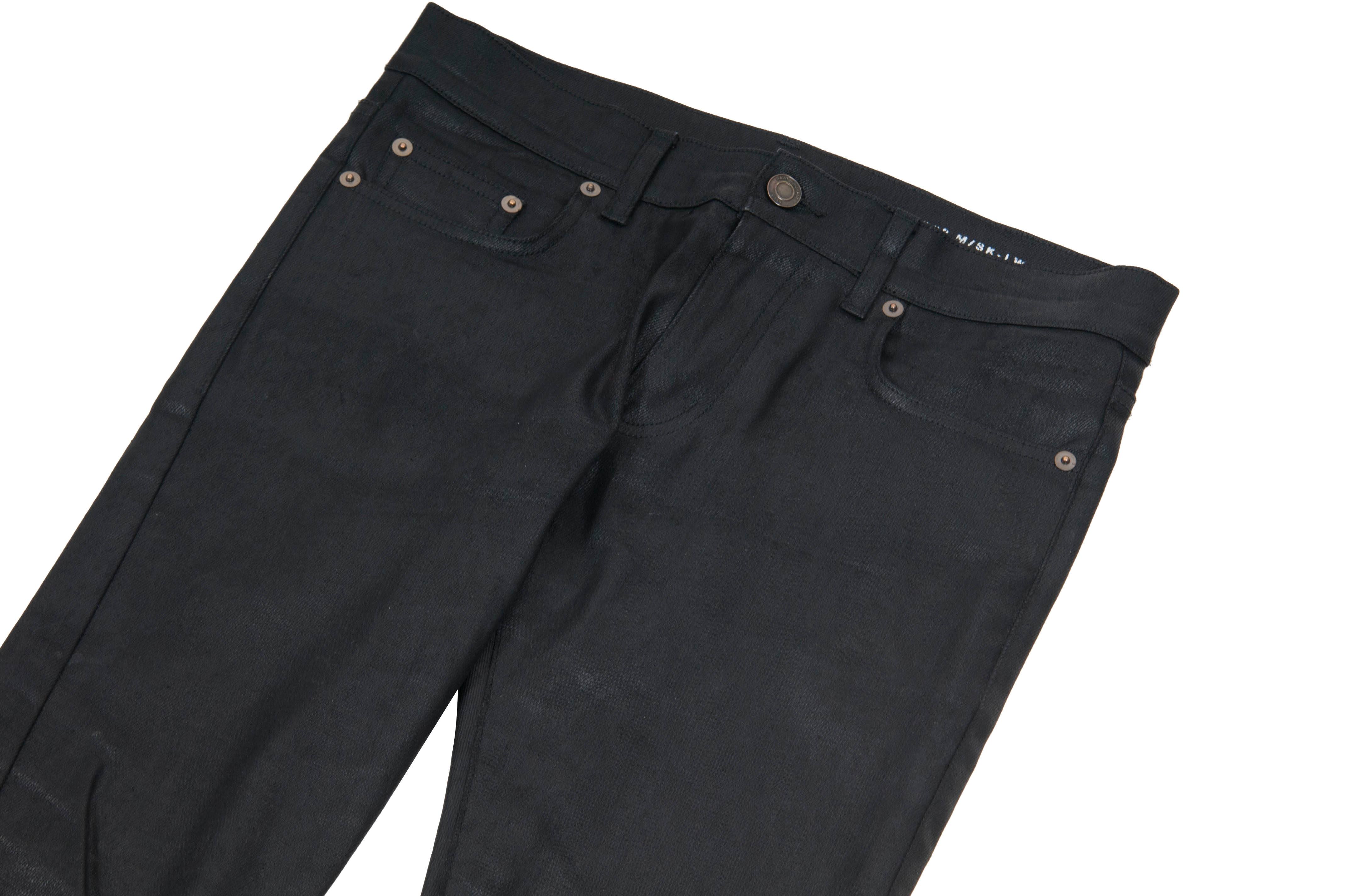D02 Black Wax Skinny Jeans – THE-ECHELON