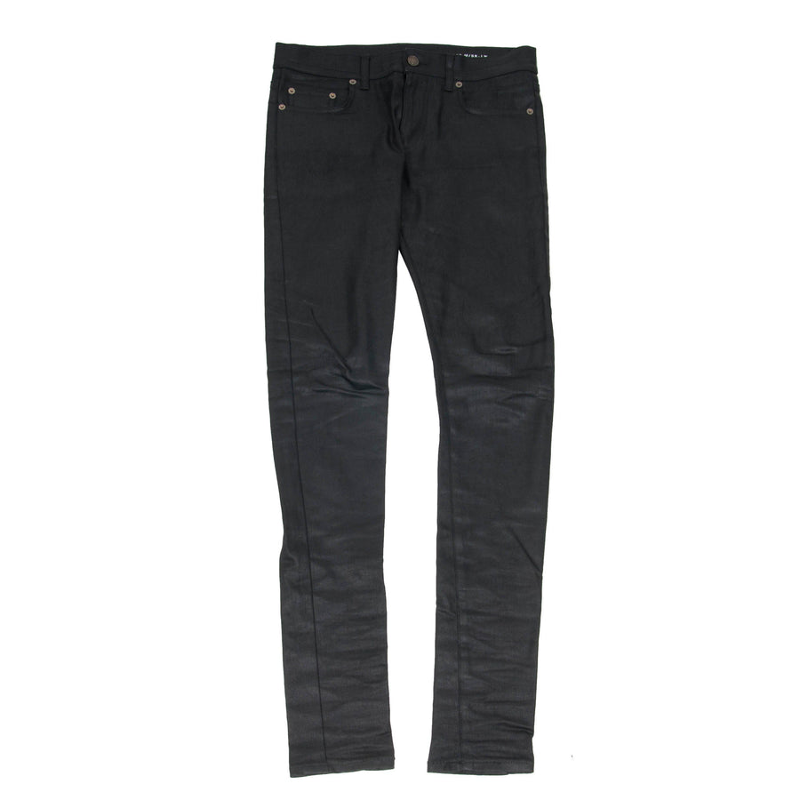 D02 Black Wax Skinny Jeans SAINT LAURENT 