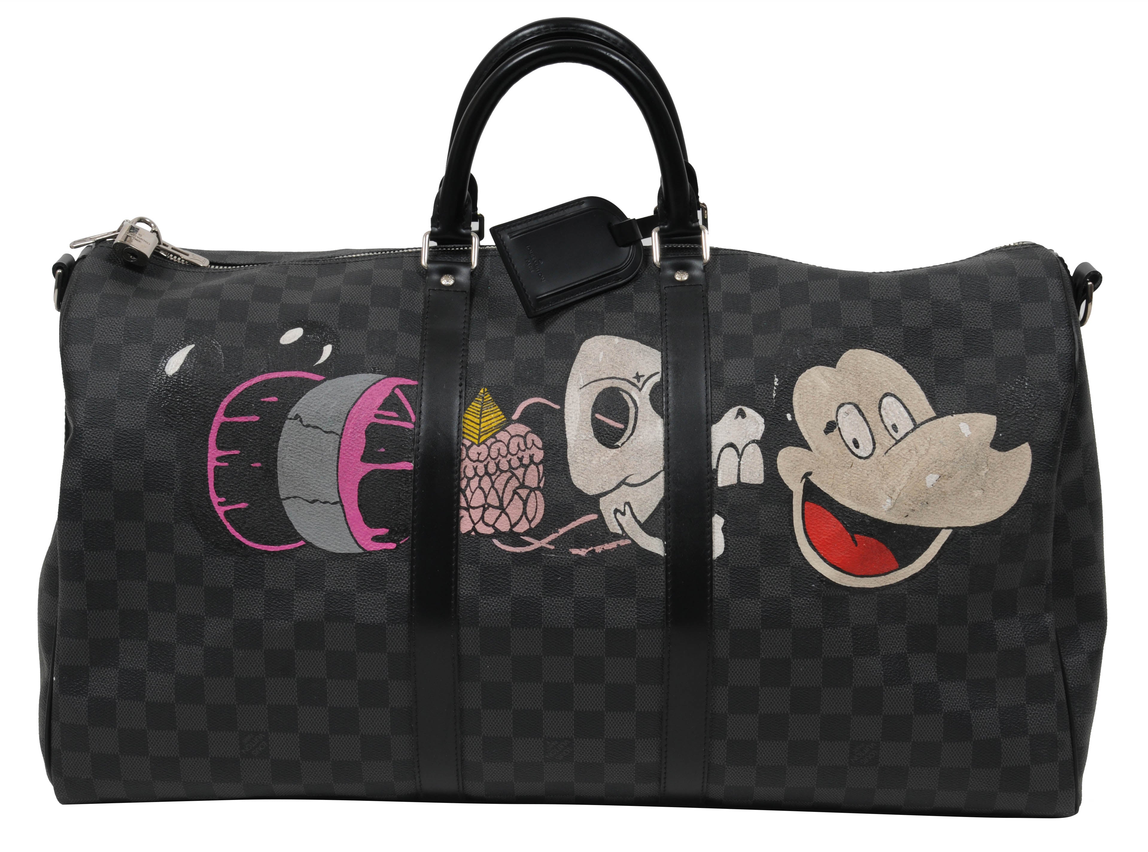 Louis Vuitton Keepall Bandouliere 55 Damier Graphite Canvas Travel Bag  Duffle
