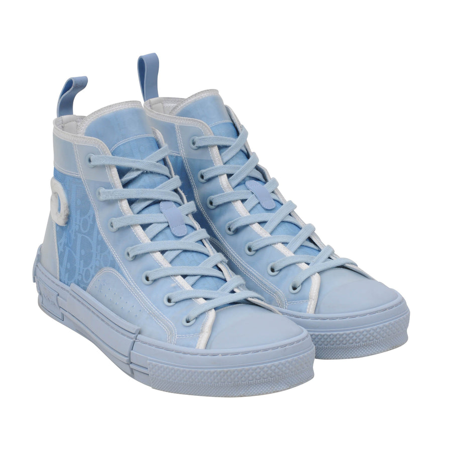 Daniel Arsham B23 Blue Dior Oblique High Top Sneakers DIOR 