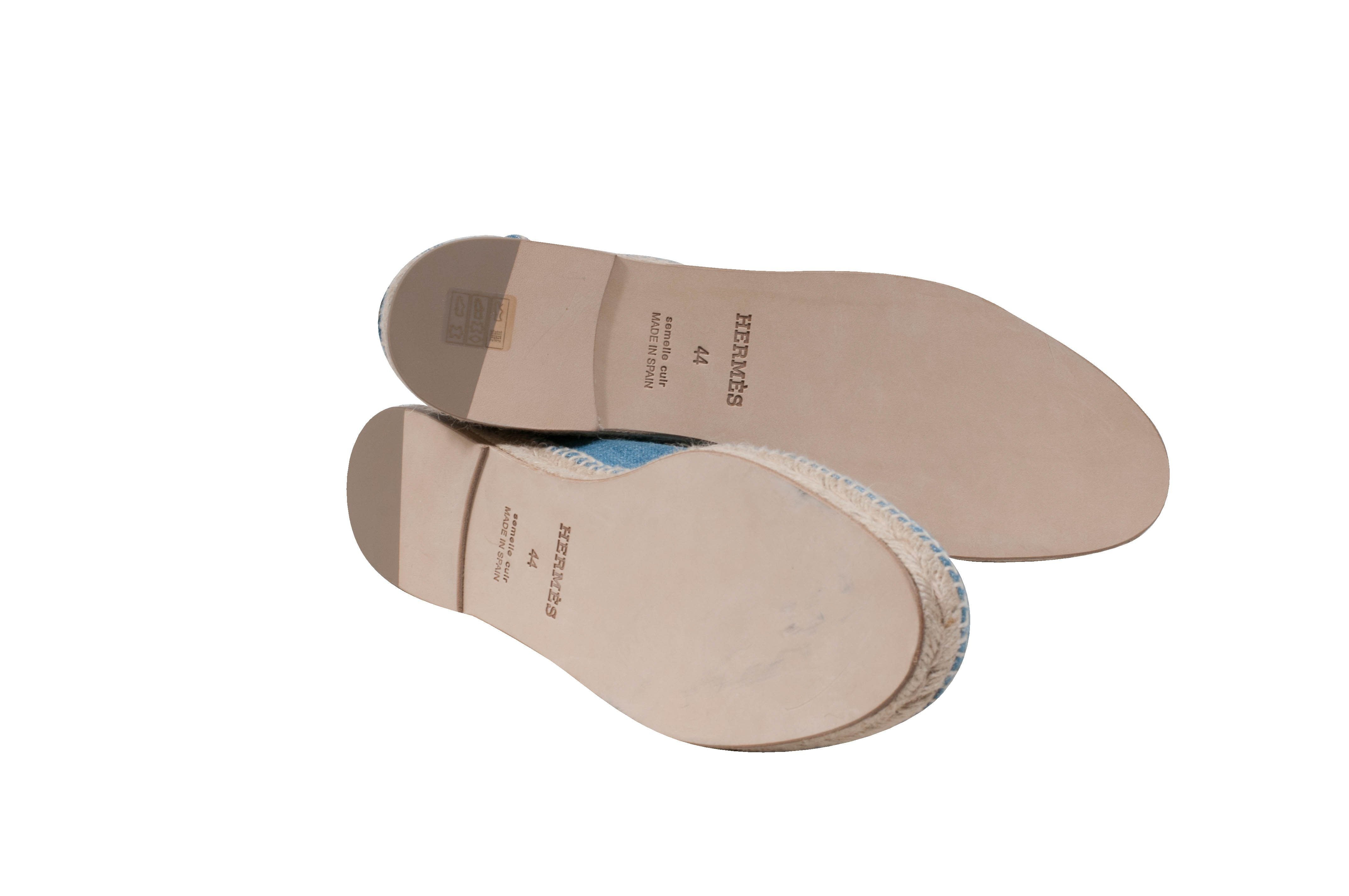 Hermes Blue & Brown Trip Espadrilles Hermes Blue Trip Espadrille | Grailed main image 3