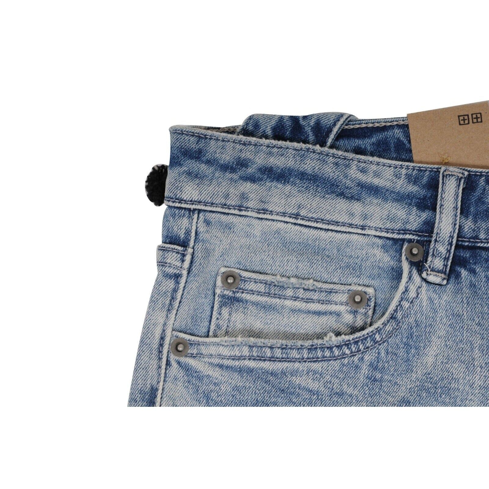 Ksubi Distressed Jeans Chitch Fit Punk Light Blue Wash Trashed